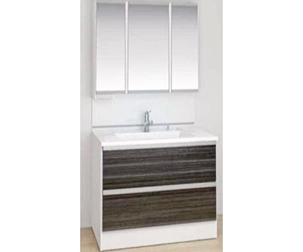 【【LIXIL】ワイドタイプ洗面化粧台】ワイドな洗面化粧台なので広く使え、毎日の作業もグンと楽になります。ゆとりの収納力でサニタリールームをすっきりと演出します。