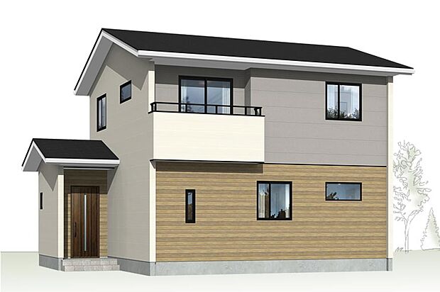 【完成予想図(外観)】3号棟 外観完成予想図