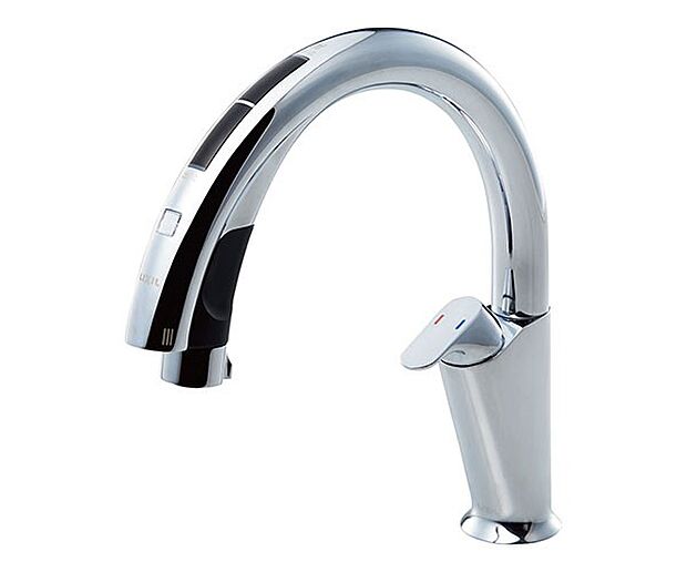 【タッチレス水栓】吐水、止水が自動でできる、水栓操作が不要のタッチレスタイプ。