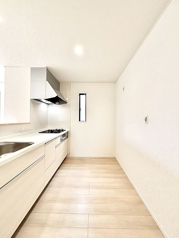 ゆとりあるキッチンではご家族と楽しくお料理ができます。