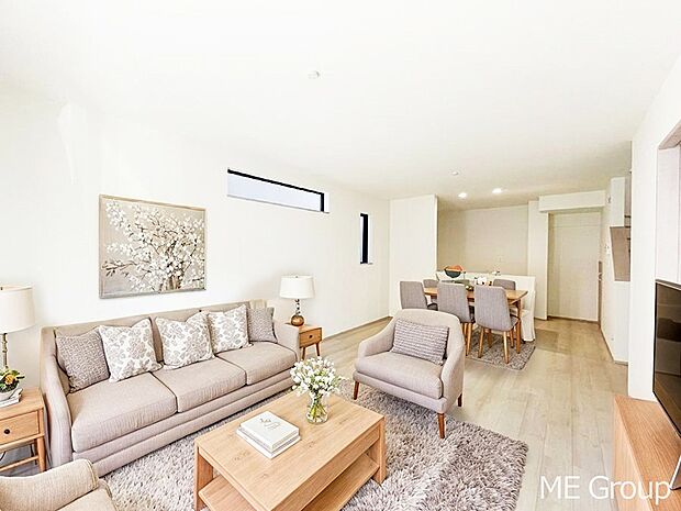 落ち着いた雰囲気のＬＤＫは家族みんなの快適空間※家具はCGです