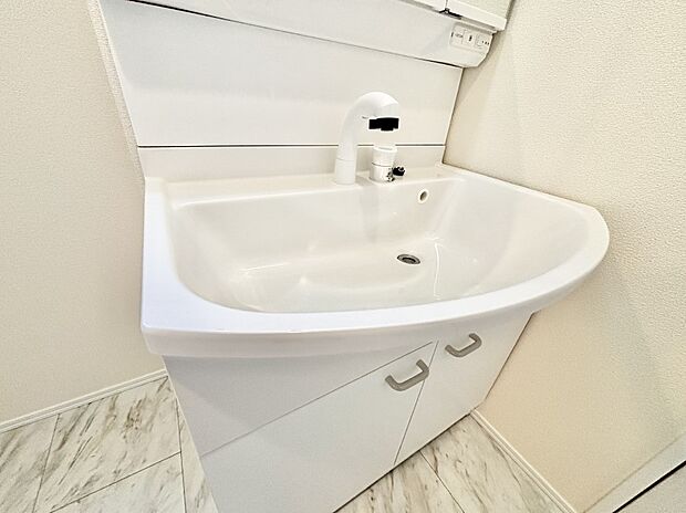 【その他設備(ハンドシャワー水栓)】ハンドシャワー付き！使いやすい洗面台。