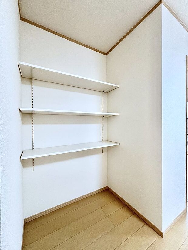 【その他設備(リビング収納)】リビング収納。ここに収納があると物が集まるLDKがスッキリ片付きそうですね。  