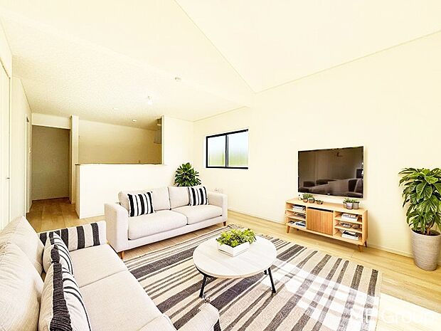 【リビング】落ち着いた雰囲気のＬＤＫは家族みんなの快適空間※家具はCGです