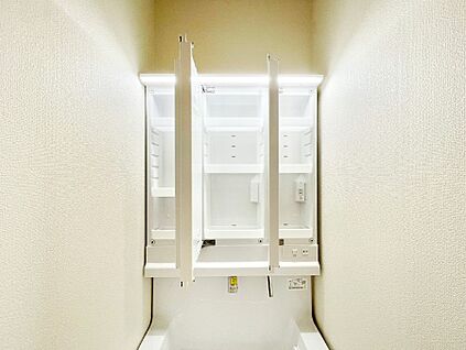 その他設備(三面鏡裏収納)