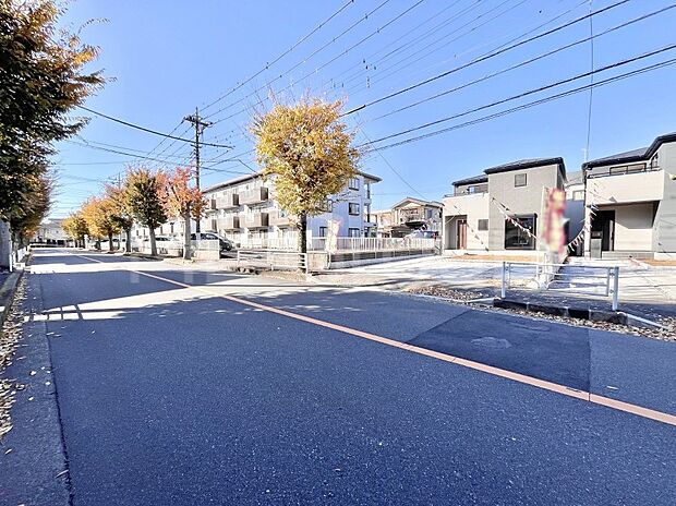 【前面道路含む現地写真】堂々完成！！ ここから始まる新生活を応援いたします！ 