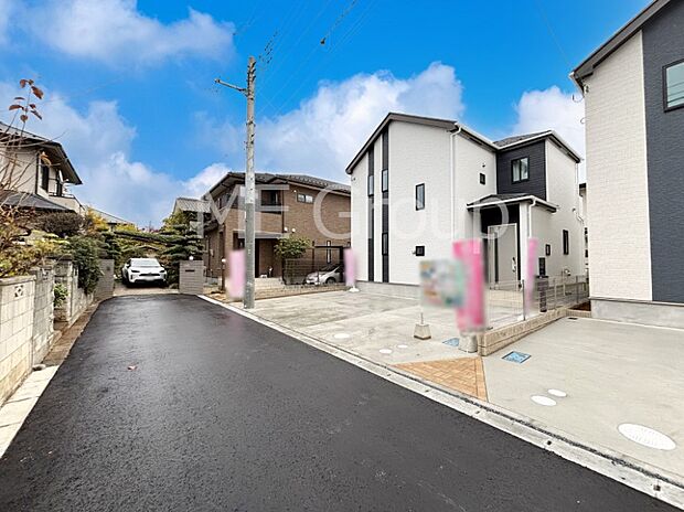 【前面道路含む現地写真】堂々完成!! ここから始まる新生活を応援いたします!