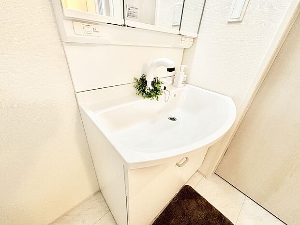 【その他設備(ハンドシャワー水栓)】ハンドシャワー付き!使いやすい洗面台。