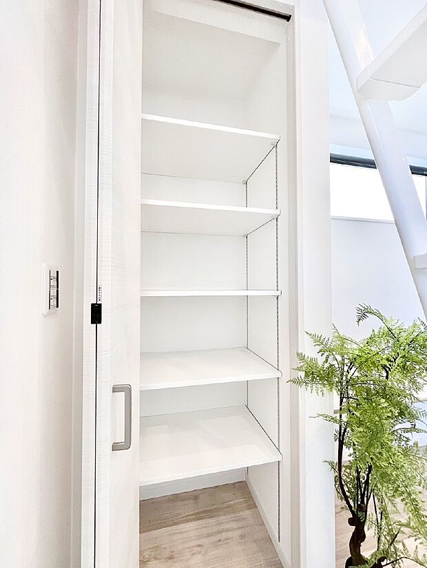 【その他設備(リビング収納)】リビング収納。ここに収納があると物が集まるLDKがスッキリ片付きそうですね。