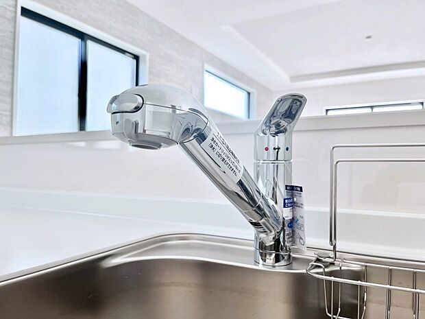 【その他設備(浄水器)】いつでも清潔なおいしいお水を。一つの水栓で水道水と浄水を使い分け。