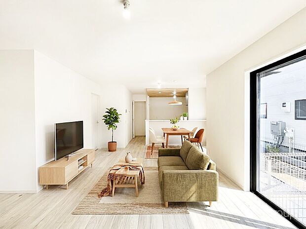 【リビング】落ち着いた雰囲気のＬＤＫは家族みんなの快適空間※家具はCGです