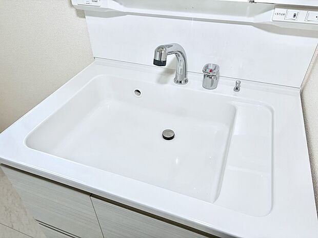 【その他設備(ハンドシャワー水栓)】ハンドシャワー付き！使いやすい洗面台。
