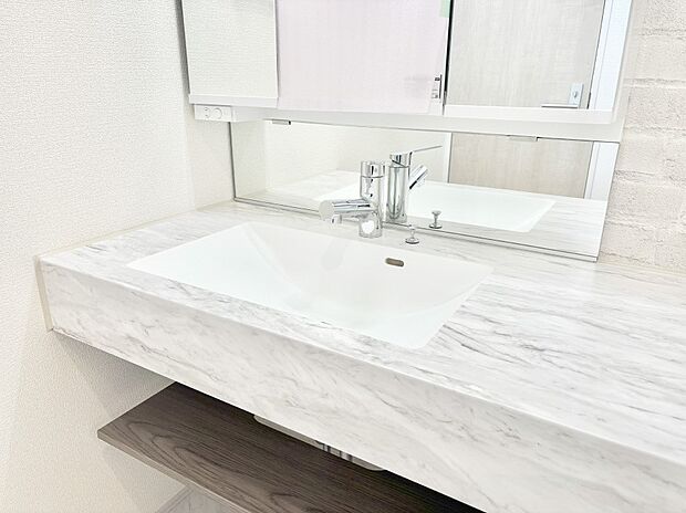 【その他設備(ハンドシャワー水栓)】ハンドシャワー付き！使いやすい洗面台。