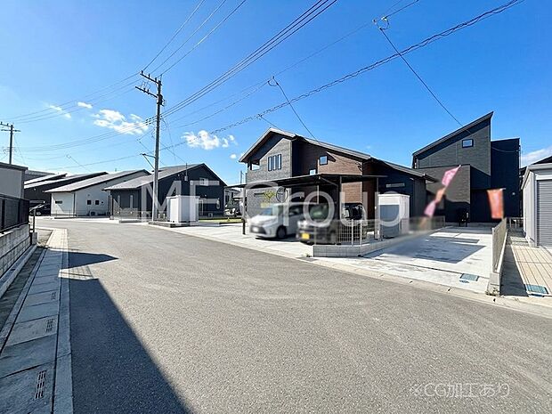 【前面道路含む現地写真】堂々完成！！ ここから始まる新生活を応援いたします！ 