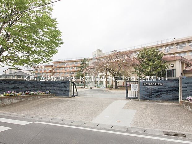 松戸市立牧野原中学校（約460m）