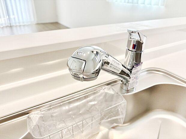 【その他設備(浄水器)】いつでも清潔なおいしいお水を。一つの水栓で水道水と浄水を使い分け。