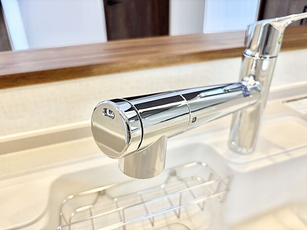 【その他設備(浄水器)】いつでも清潔なおいしいお水を。一つの水栓で水道水と浄水を使い分け。