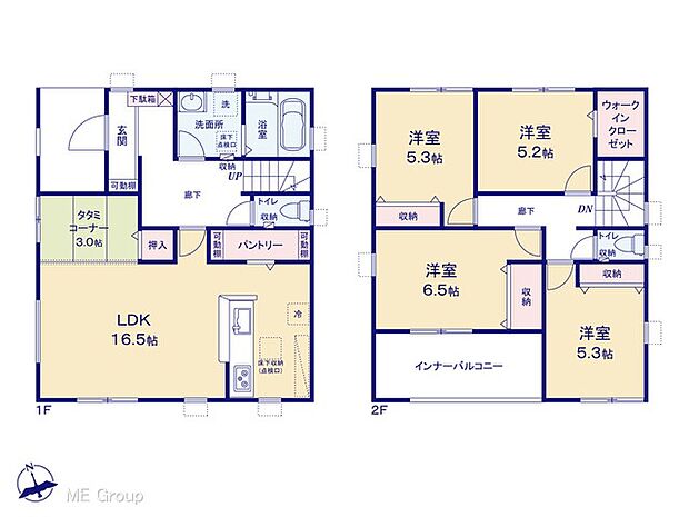 【4LDK】図面と異なる場合は現況を優先