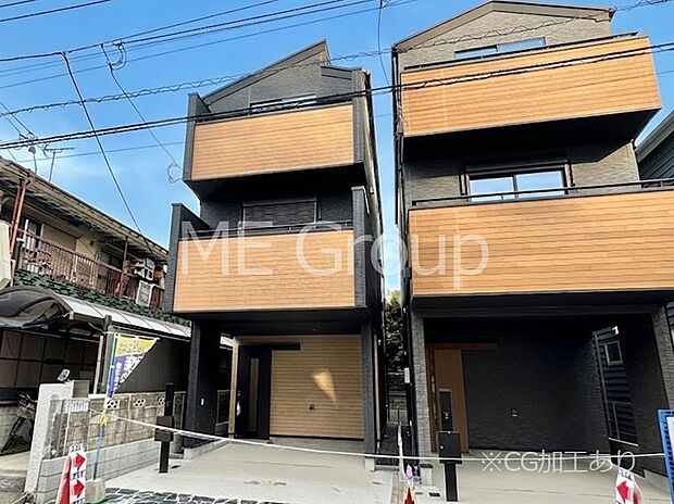 【現地外観写真】暮らしやすさと居心地の良さにこだわったシンプルで飽きのこないデザイン !