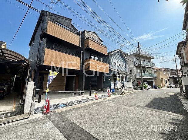 【前面道路含む現地写真】堂々完成!! ここから始まる新生活を応援いたします!