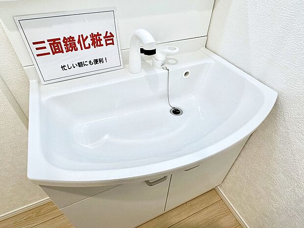 【その他設備(ハンドシャワー水栓)】ハンドシャワー付き！使いやすい洗面台。