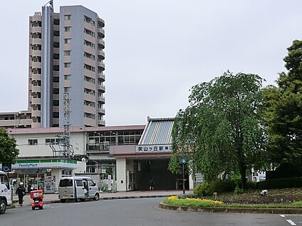西武池袋線狭山ヶ丘駅 1100m