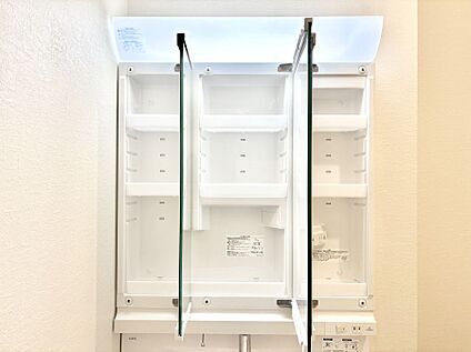その他設備(三面鏡裏収納)
