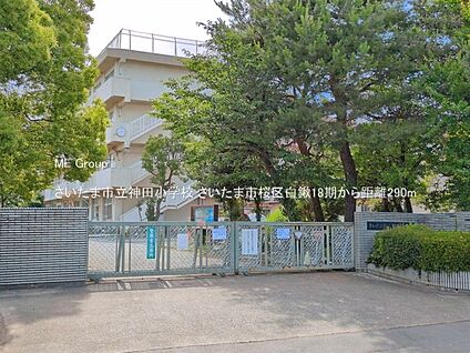 さいたま市立神田小学校 290m