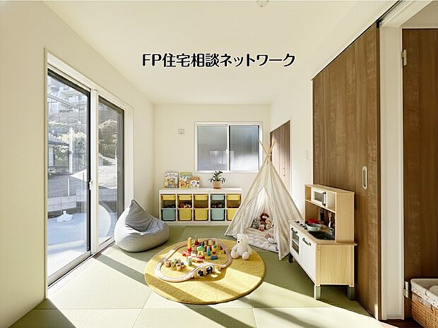 【和室】【和室6帖】  本画像はAIがCGで家具を作成しており、実際の現地に家具は設置されておりません。また、販売価格に家具等は含まれておりません。