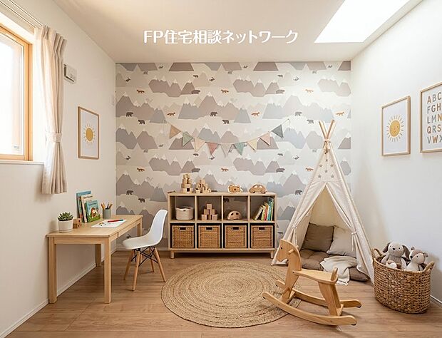 【洋室】【洋室│5.1帖】 本画像はAIがCGで家具を作成しており、実際の現地に家具は設置されておりません。また、販売価格に家具等は含まれておりません。