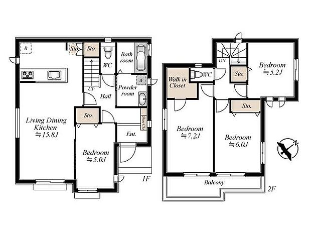 (B号棟)、価格2890万円、4LDK、土地面積163.73m2、建物面積95.42m2