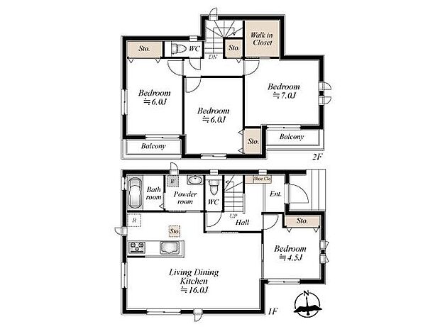 (B号棟)、価格3590万円、4LDK、土地面積110.87m2、建物面積96.47m2