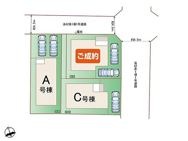【全体区画図】残2棟(A・C号棟)のご案内です♪