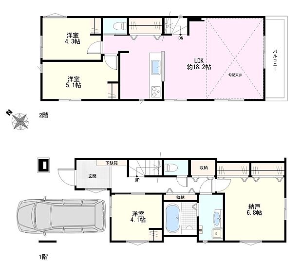 2号棟間取図