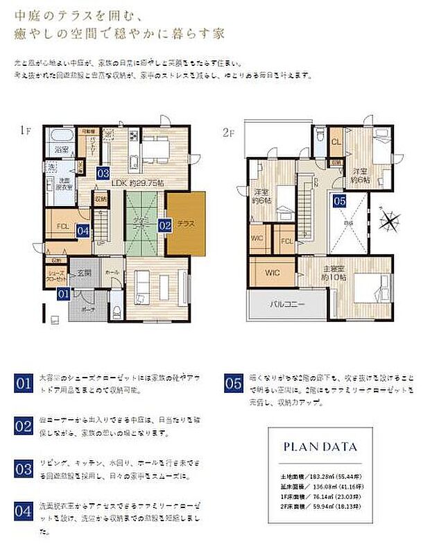 【南上町V分譲地 参考プラン】土地約55坪を贅沢に利用した帰りたくなる住宅!