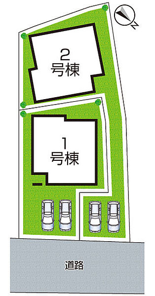 全２区画・前面道路５．５ｍ