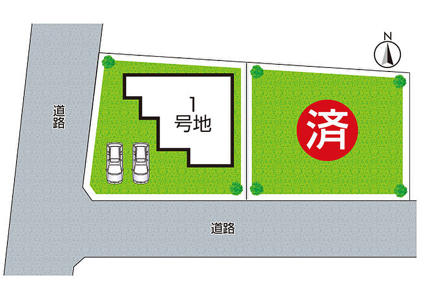 全２区画・前面道路４．９ｍ