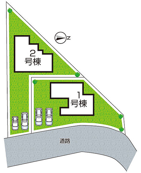 全２区画・前面道路6.0ｍ