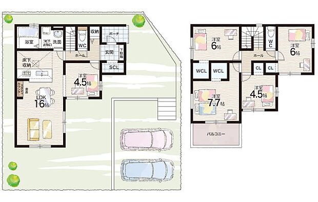 周辺は落ち着いた街並みの住宅地！子育てがしやすい住環境です！まだ未完成ですが、現地でしかわからない事もございます。是非一度ご覧ください。