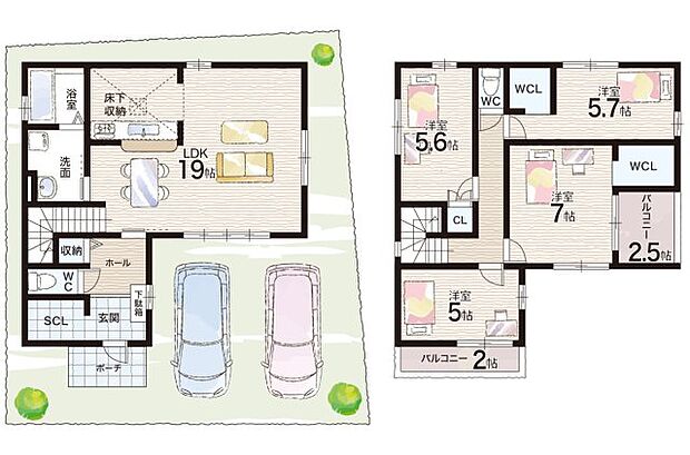 【4LDK】○豊島西小学校・・・徒歩8分 ○第一中学校・・・徒歩19分