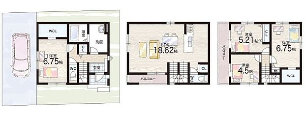 【4LDK】○縄手小学校・・・徒歩5分 ○縄手中学校・・・徒歩8分