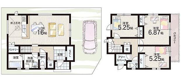 【3LDK+S(納戸)】○高鷲北小学校・・・徒歩13分 ○高鷲中学校・・・徒歩13分
