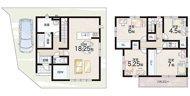【4LDK】○平野小学校・・・徒歩7分 ○招提中学校・・・徒歩19分