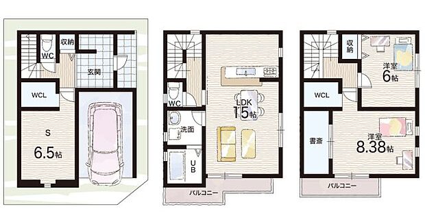 【2LDK+S(納戸)】○よつば小学校・・・徒歩１０分 ○大久保中学校・・・徒歩４分