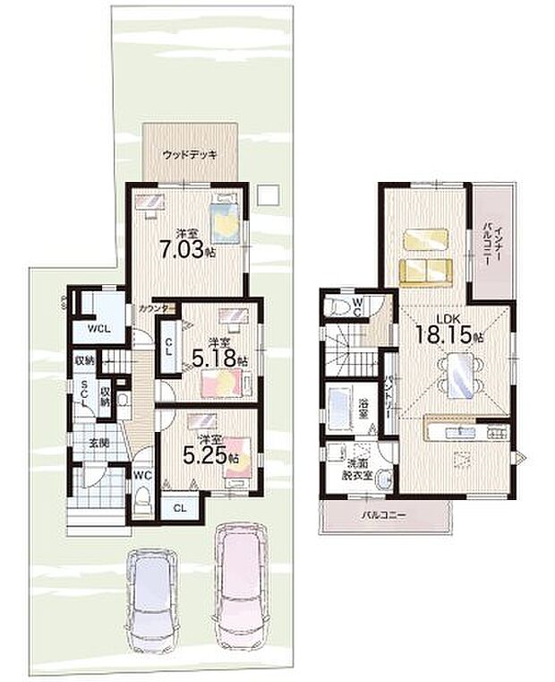 【3LDK】○福田小学校・・・徒歩5分 ○泉ヶ丘東中学校・・・徒歩5分