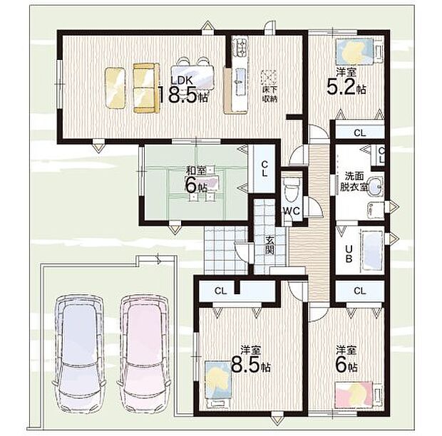 【4LDK】○清和台小学校・・・徒歩6分 ○清和台中学校・・・徒歩7分