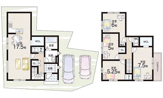 【4LDK】○古市小学校・・・徒歩8分 ○誉田中学校・・・徒歩14分