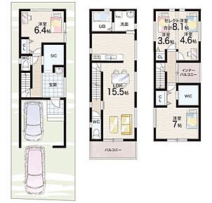 ○野田小学校・・・徒歩13分 ○野田中学校・・・徒歩15分 