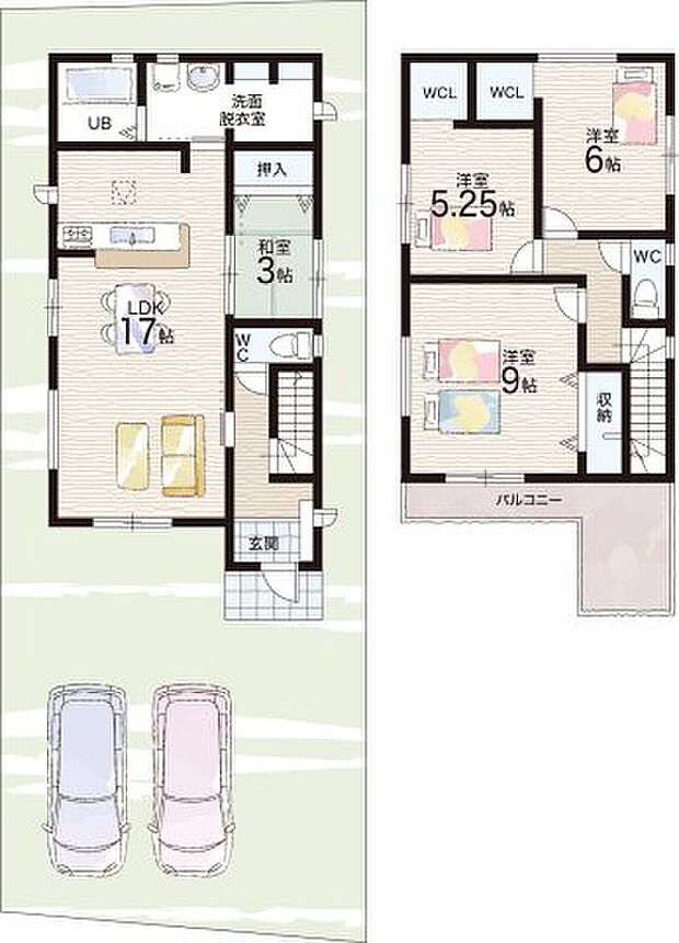 【4LDK】○末広小学校・・・徒歩15分 ○佐野中学校・・・徒歩18分