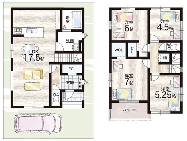 【4LDK】○新湊小学校・・・徒歩９分 ○大浜中学校・・・徒歩２３分